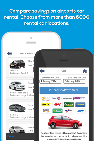 Dusseldorf DUS Airport. Flights, car rental, shuttle bus, taxi. Arrivals & Departures. screenshot 3