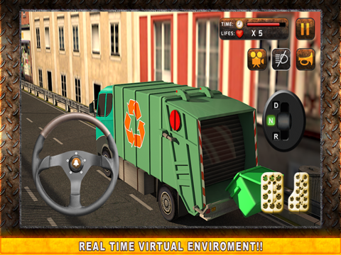 Screenshot #5 pour Dump Garbage Truck Simulator - Conduisez votre machine de dumping réelle et nettoyer le gâchis de la ville géante