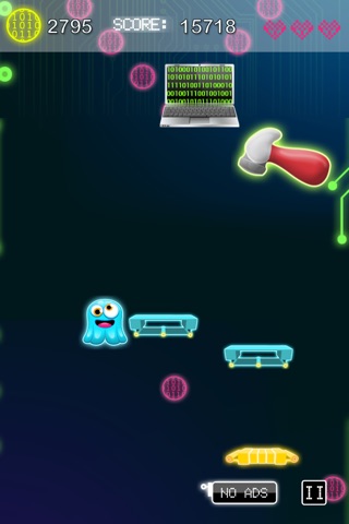 Annoying Glow Virus Jump - Monsters in the Machine screenshot 4