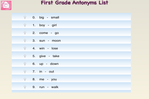 First Grade and Second Grade Antonyms and Synonyms screenshot 4