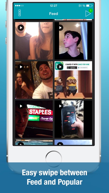 Video Downloader for Vine (Save unlimited vines to your Camera Roll, watch best videos using handy player, vinegrab, save videos from private messages)