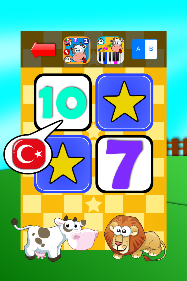 Baby Match Game - Learn the numbers in Turkish