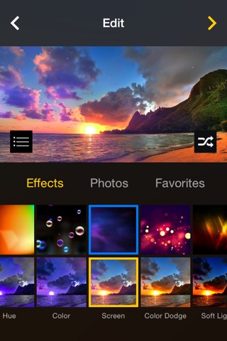 Effex - Photo FX Editor with Beautiful Effects and Colorful Gradients screenshot 2