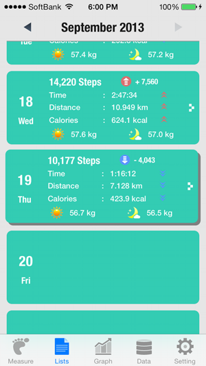 ‎Walker - Pedometer Lite Screenshot