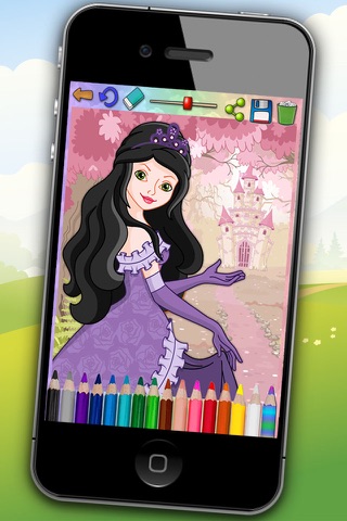 Paint magic princesses - coloring the princess kingdom - Premium screenshot 2