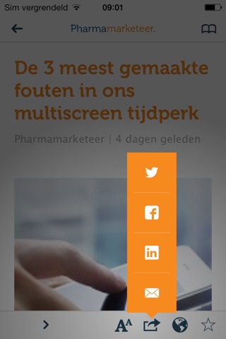 Pharmamarketeer, nieuwsapp voor farmamarketing screenshot 4