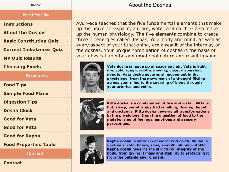 Dosha Diet: Ayurveda Food Planner