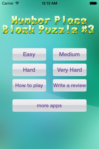 Number Place Block Puzzle #3 screenshot 3