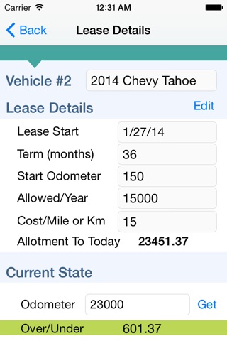 Lease Log screenshot 4