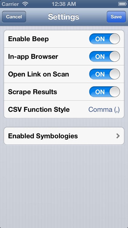!QR Profi - professional and fast QR Code and Barcode Reader / Scanner. screenshot-3