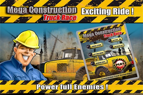 Mega Construction Truck Race Free : Big Tractor Racing Sim screenshot 2