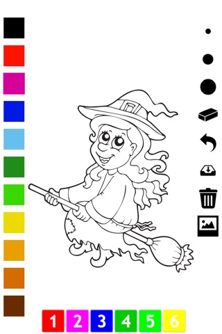 Artsy Halloween Coloring Book for children screenshot 2