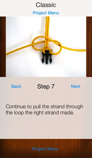 Скриншот Paracord узлов шаг за шагом на iPhone 2