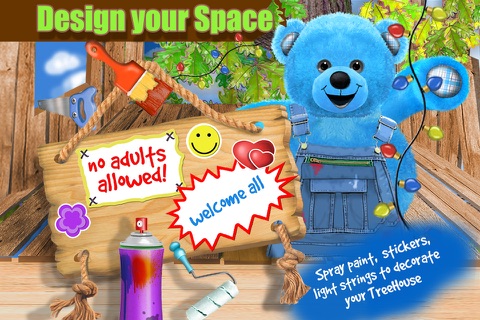 Teddy Bear’s Treehouse - Build Decorate & Paint Your Toy House - Educational Kids Game screenshot 3