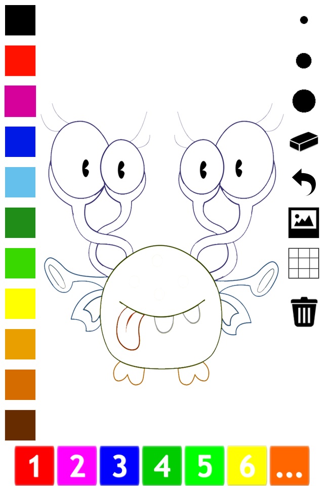 A Monster Coloring Book for Children: Learn to color and draw monsters screenshot 3