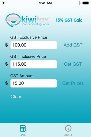 Kiwitax GST Calculator screenshot 2