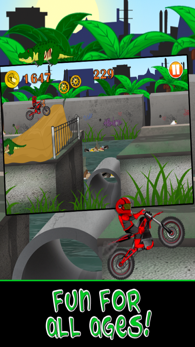 Motorcycle Bike Race Escape : Speed Racing from Mutant Sewer Rats & Turtles Game - For iPhone & iPad Editionのおすすめ画像5