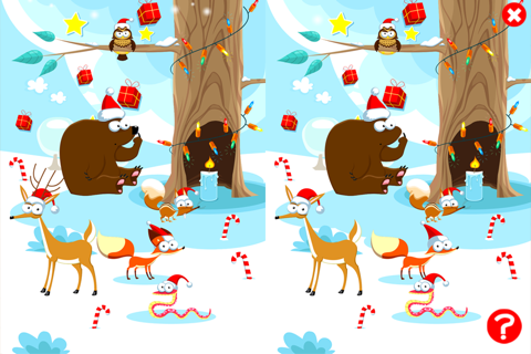 Merry Christmas! Game for children age 2-5 with puzzles, exercises and games. Play with the animals of the forest in winter screenshot 4