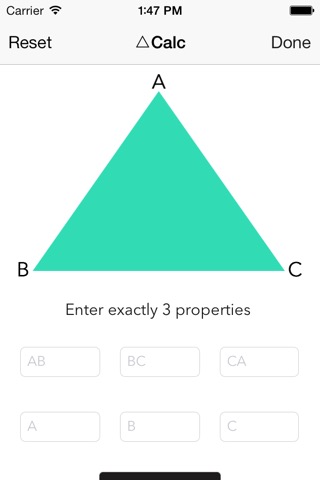 Triangle Solver for iOS 7のおすすめ画像1