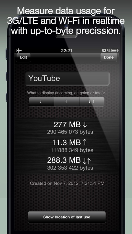 Download Meter - track Data Usage and avoid Data Plan Overage