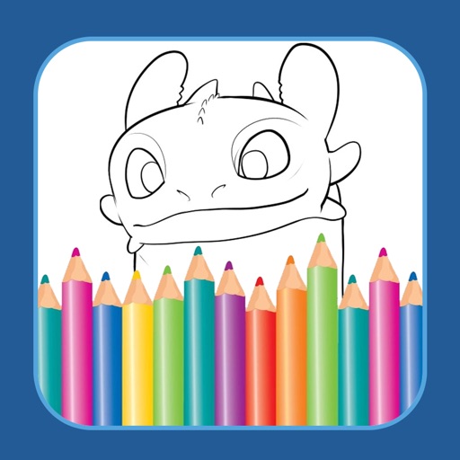 Pro Coloring Game For Cartoon How To Train Your Dragon Edition icon
