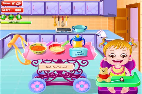 Baby Make Dinner Herself - for 2014 Holiday & Play With Rabbit screenshot 3
