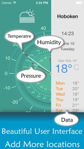 Weather forecast app - 7 days Free weather forecasts for your current location and all over the world screenshot #2 for iPhone