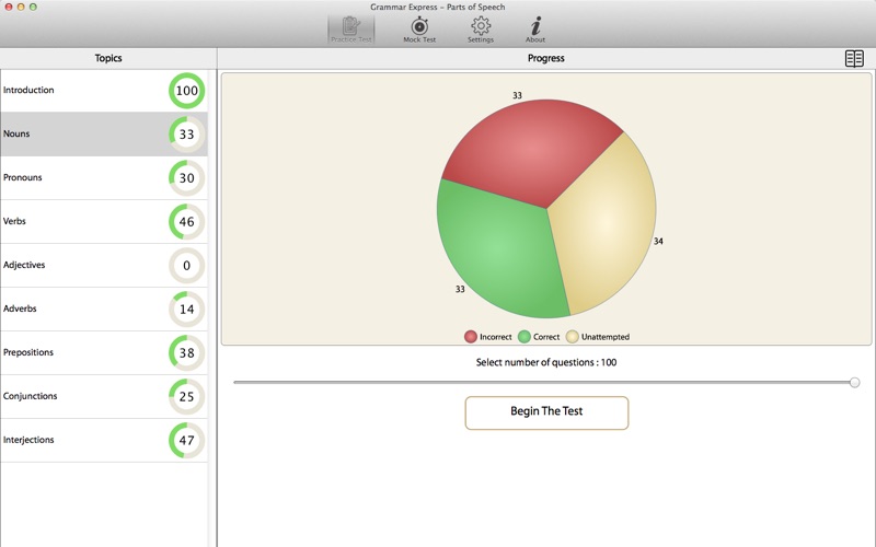 Screenshot #1 pour Grammar Express - Parts of Speech