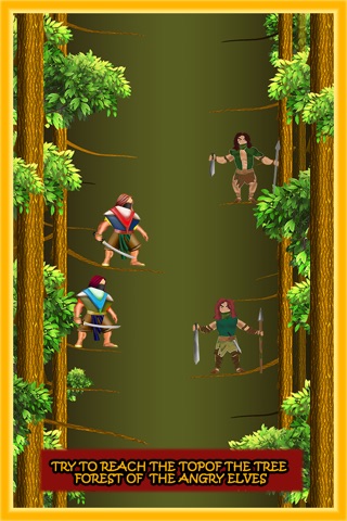 Dwarf Ninja Samurai Jump in the Forest of the Angry Elves - Free Edition screenshot 2