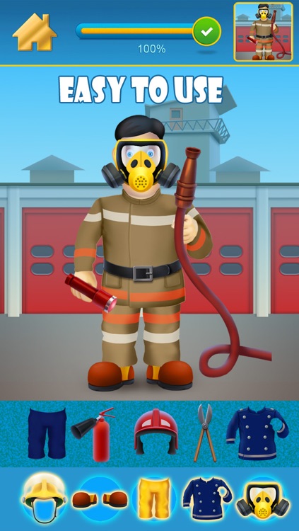 Fireman and Policeman Junior City Heroes - Copy and Draw Fire Rescue Maker Free Game