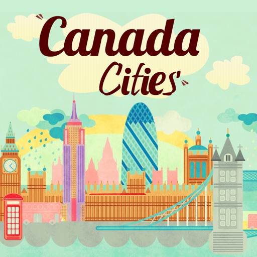 Canada Cities - Toronto, Vancouver, Montreal, Calgary, Edmonton, Hamilton, Ottawa, Quebec City, Winnipeg icon