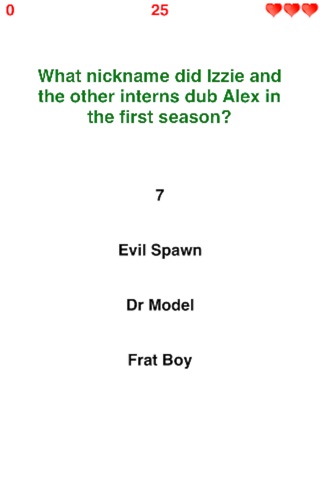 Trivia For Grey's Anatomy Fun Quiz For TV series screenshot 3