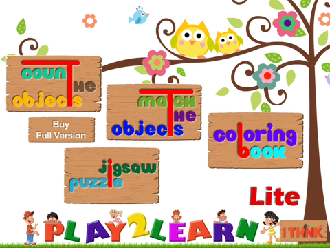 play2learn lite - Interactive games for kids screenshot 2