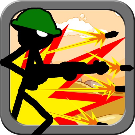 Army Stickman War Zone Free iOS App