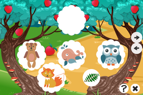 Animals game for children: Find the mistake in the forest screenshot 3