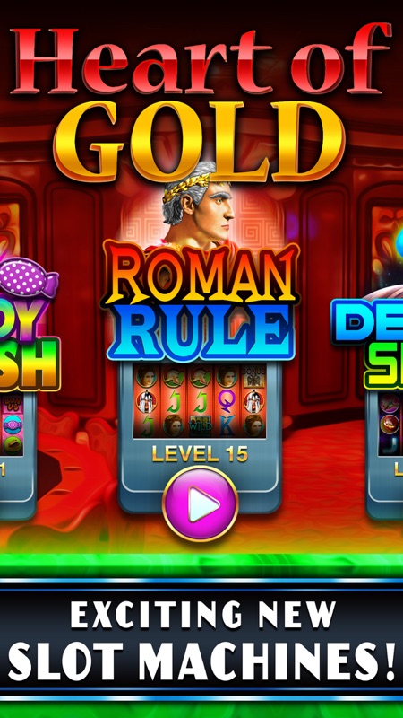 Heart of Gold! FREE Vegas Casino Slots of the Jackpot Palace Inferno! screenshot 5