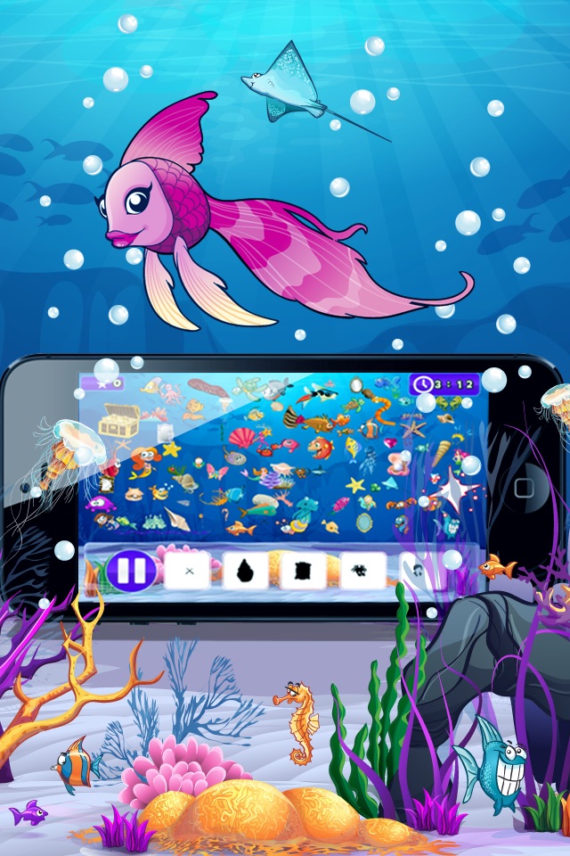 Mermaid Princess Hidden Objects: I Spy Underwater Marine Animal Search screenshot 3
