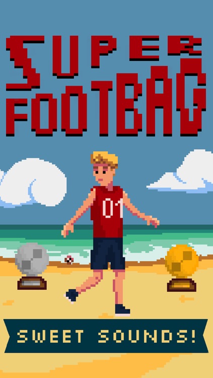 Super Footbag - World Champion 8 Bit Hacky Ball Juggling Sports Game screenshot-3