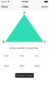 Triangle Solver for iOS 7 screenshot #3 for iPhone