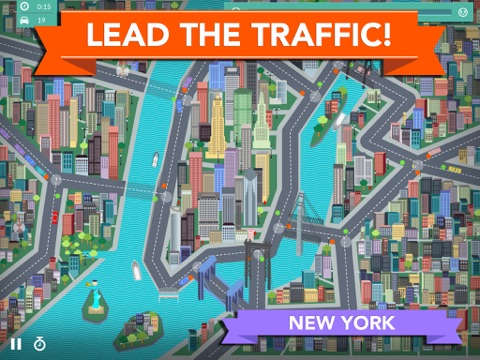 City Rush - control traffic in New York, Krakow, Paris, Vancouver screenshot 2