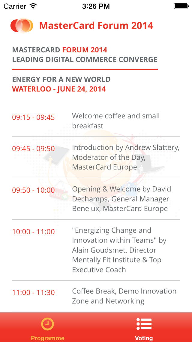 How to cancel & delete MasterCard Belux Forum 2014 from iphone & ipad 1