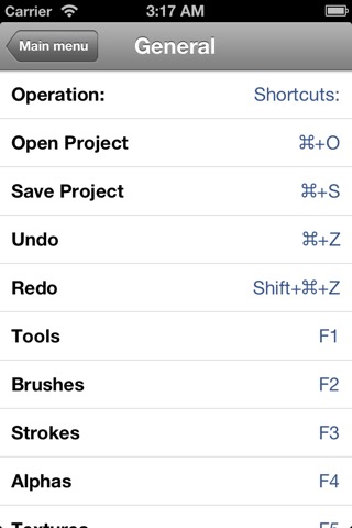 Shortcuts for Zbrushのおすすめ画像4