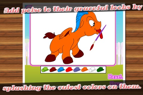 Coloring game-Lovely Pony screenshot 4