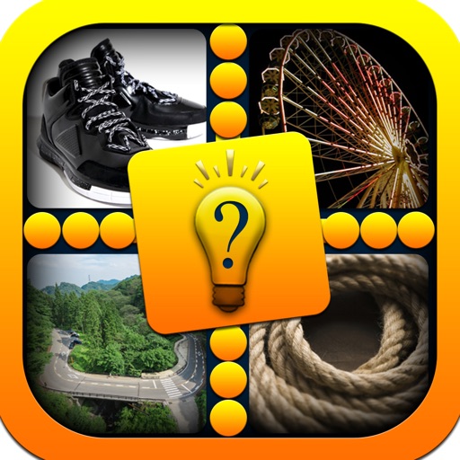 Pics & Guess Word - Cool brain teaser and mind addicting one word four picture puzzle game icon