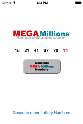 Lottery Numbers screenshot 3