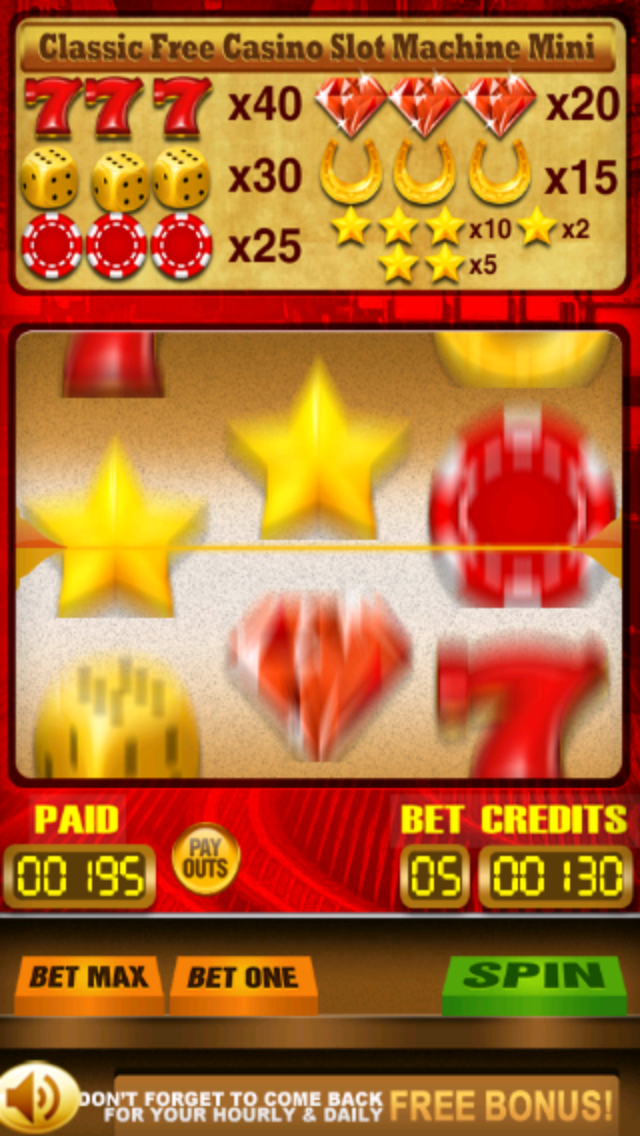 Screenshot #3 pour Classique jeu de machine à sous : Classic Casino Slot Machine Mini Pro jeux with gratuit Bonus pour iPhone, iPad, et iPod touch