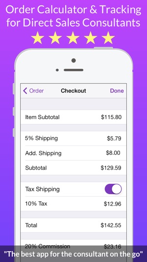 Checkout: Order Calculator and Tracker f