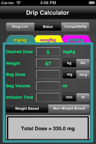 Drip Calculator screenshot 2