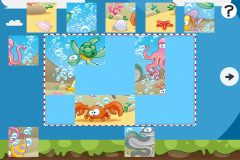 Ocean Puzzles - Under-water jigsaw puzzle game for children and parents with the world of fish screenshot 2