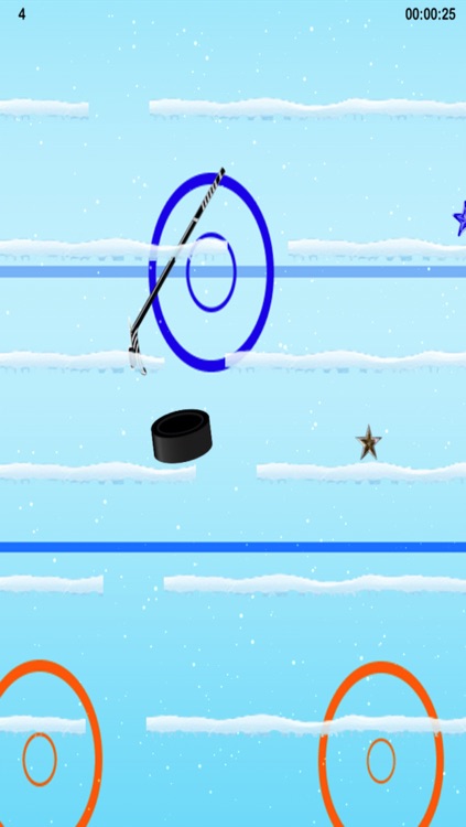 The hockey puck luck - dropping down to the net for goal - Free Edition